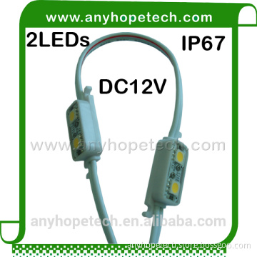 World class quality 2LEDs 0.48W led module 5050